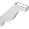 Ekena Millwork 3 1/2-in. W x 22-in. D x 26-in. H Funston Architectural Grade PVC Knee Brace BRCP035X22X26FST - alternate 6